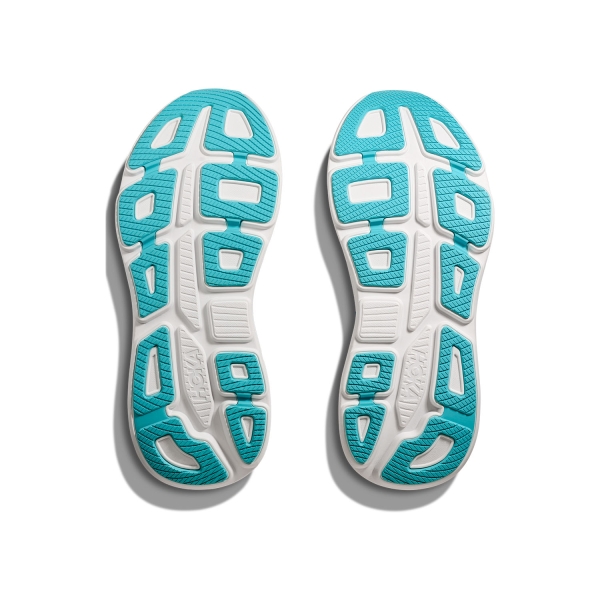 Hoka Bondi 9 White/Blue Men's Neutral Running Shoes - Image 8