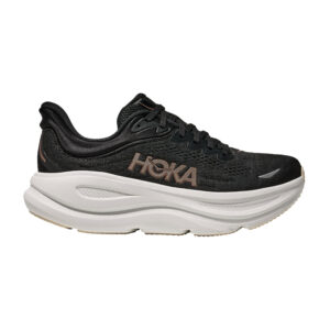 Hoka Bondi 9 Black/Rose Gold Women's Neutral Running Shoes