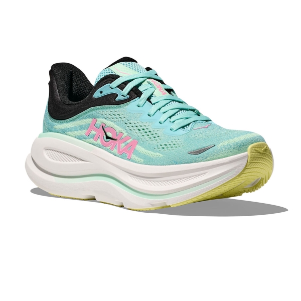 Hoka Bondi 9 Blue Spark/Mint Fluorite Women's Neutral Running Shoes - Image 2