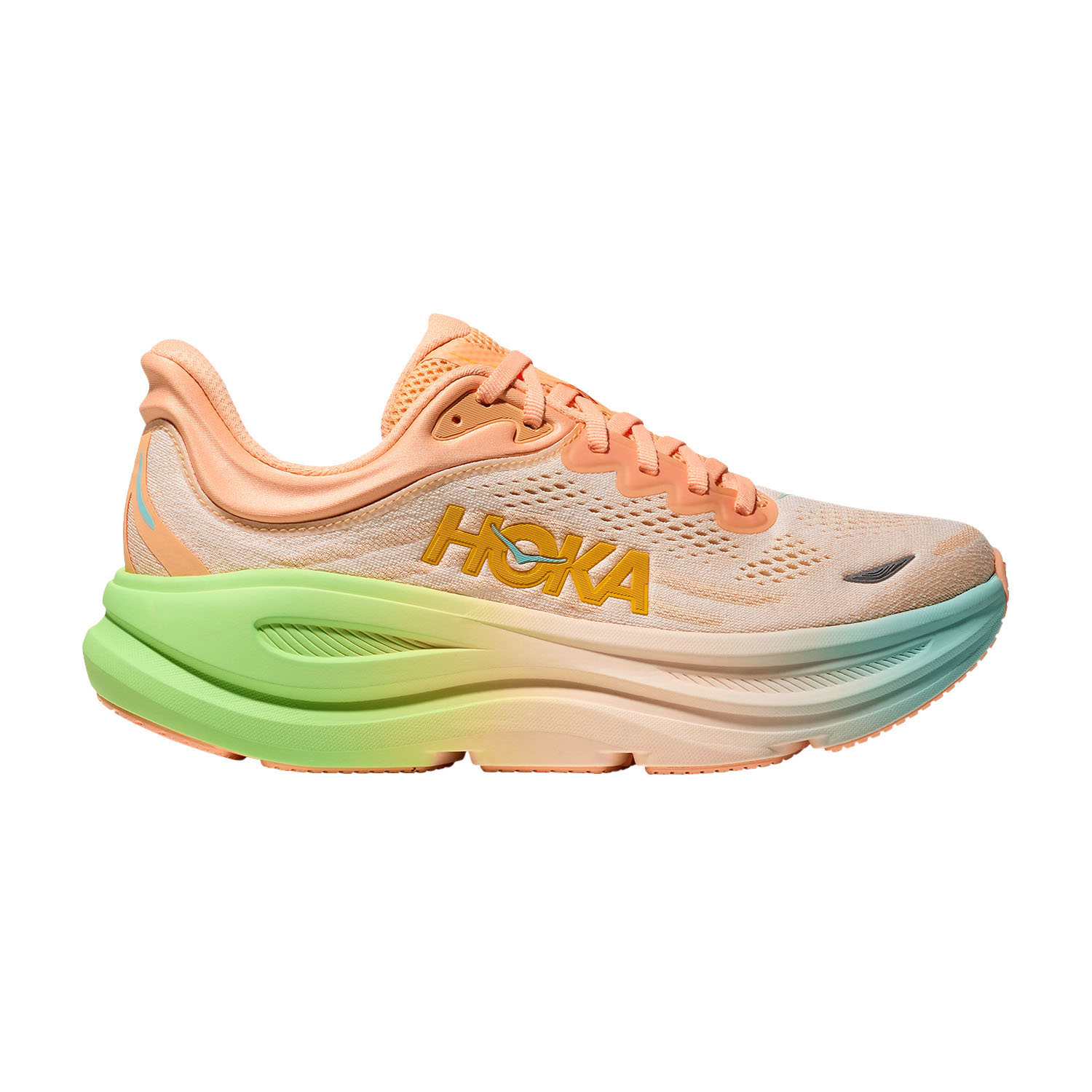 Hoka Bondi 9 Frost/Pale Tangerine Women's Neutral Running Shoes