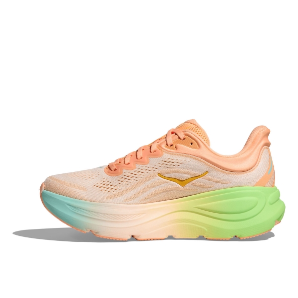 Hoka Bondi 9 Frost/Pale Tangerine Women's Neutral Running Shoes - Image 2