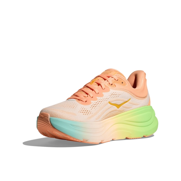 Hoka Bondi 9 Frost/Pale Tangerine Women's Neutral Running Shoes - Image 7