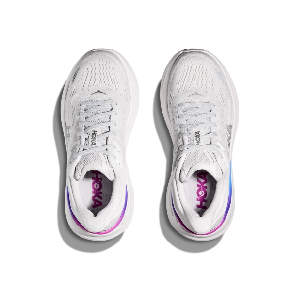 Hoka Bondi 9 Cosmic Grey/White Women's Neutral Running Shoes - Image 5