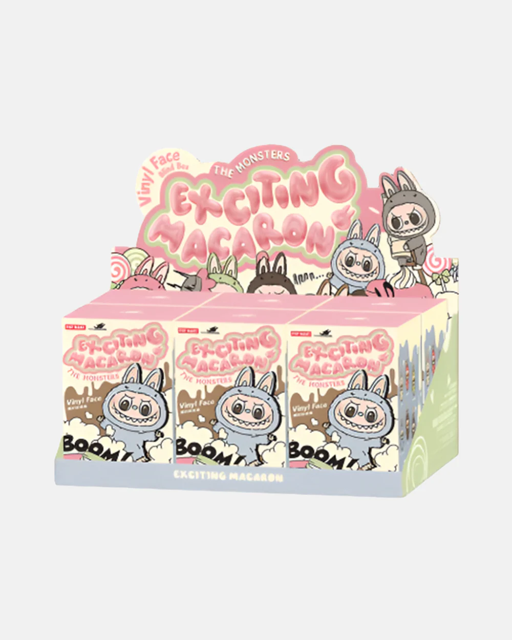 Upptäck Pop Mart Labubu – The Monsters Exciting Macaron Series Vinyl Face (Blind Box) 6 pack