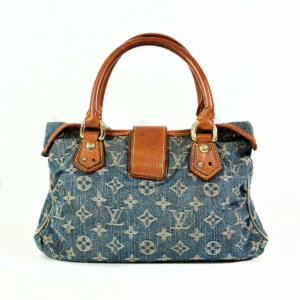 Louis Vuitton Monogram Denim Pleaty Satchel
