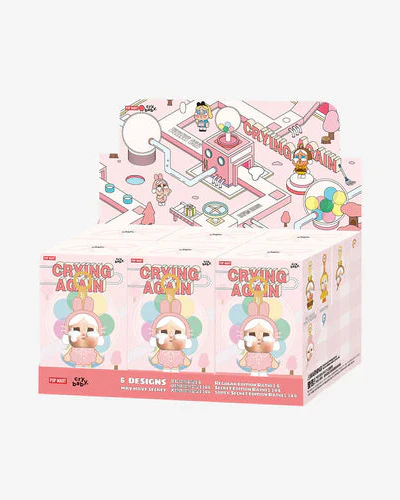 Upptäck Pop Mart CryBaby – Crying Again Series Vinyl Face Plush (Blind Box) 6 pack